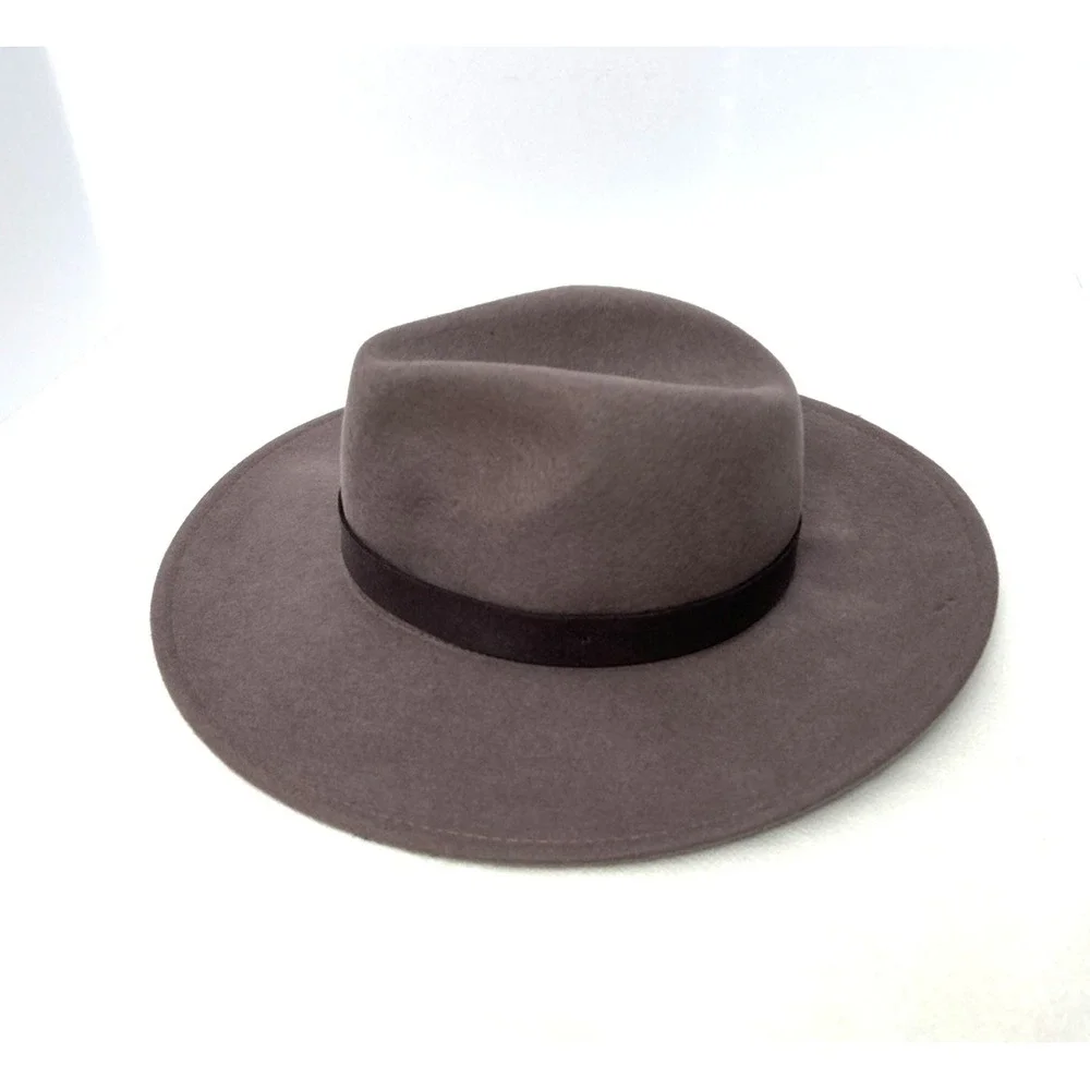 Free People Wool Fedora Hat Women's OS Purple‎ Boho Festival Western Minimal